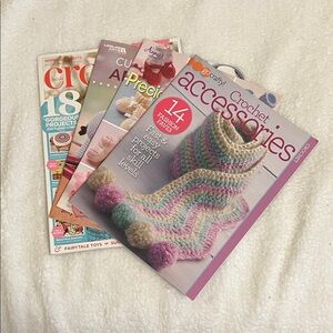 Crochet Accessories Books/Magazine Set